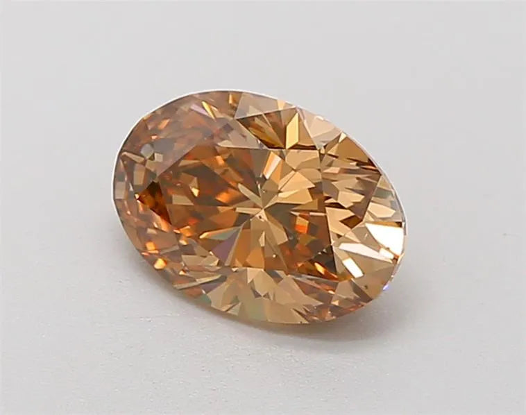 1.51ct Oval Natural Diamond (Fancy Brown, Clarity VS1, Cut EX, Uncertified)