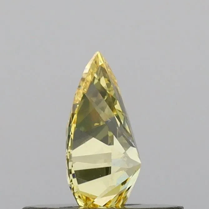 0.36ct Pear Lab Grown Diamond (Fancy Vivid Yellow, Clarity VS2, IGI)