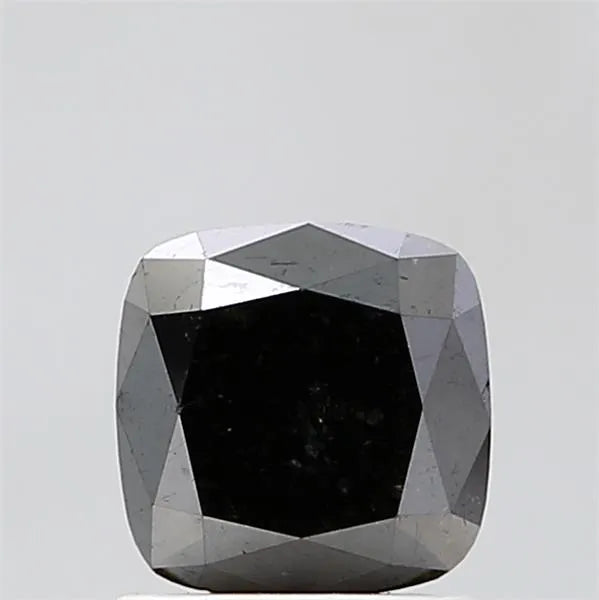 1.39ct Cushion brilliant Natural Diamond (Colour Black, Clarity VS2, Cut EX, Uncertified)