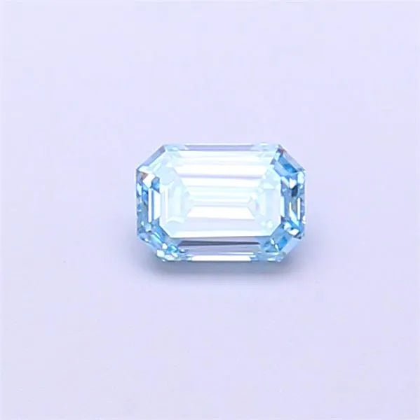 0.26ct Emerald Lab Grown Diamond (Colour Fancy Vivid Blue, Clarity VS1, IGI Certified)