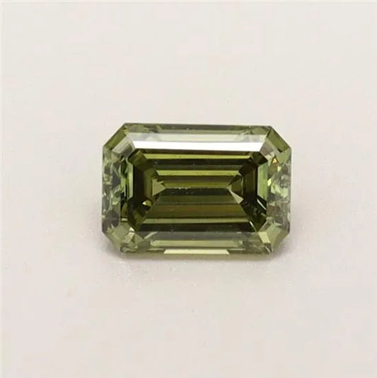 0.37ct Emerald Lab Grown Diamond (Colour Fancy Vivid Green, Clarity VS2, IGI Certified)