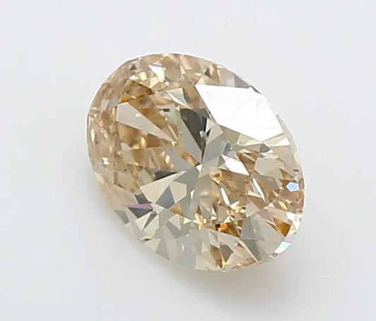 1.24ct Oval Natural Diamond (Fancy Brown, Clarity VS1, Uncertified)