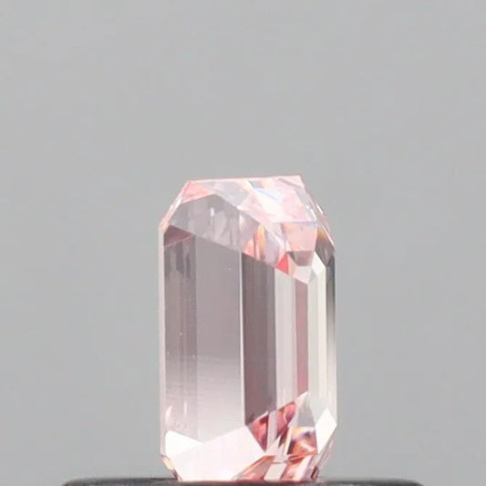 0.42ct Emerald Lab Grown Diamond (Fancy Intense Pink, Clarity VVS2, IGI)