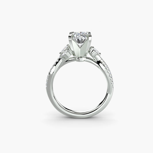 The Twist Pavé Ring